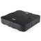 Black Square Offset Patio Umbrella Base Water and Sand Fillable Design